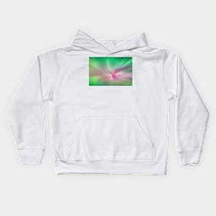 Northern lights corona above in the sky Kids Hoodie